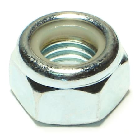Nylon Insert Lock Nut, M12-1.75, Steel, Class 8, Zinc Plated, 5 PK